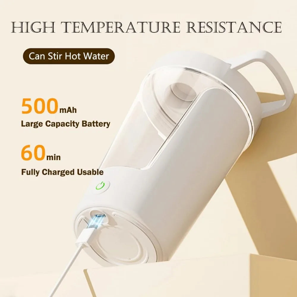NovaTech Electric Shaker Bottle, USB rechargeable, Portable
