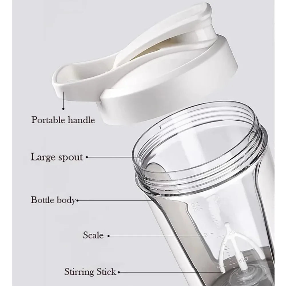 NovaTech Electric Shaker Bottle, USB rechargeable, Portable